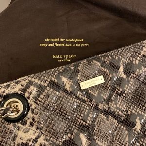 Kate Spade Snake Patent Leather Shoulder Bag